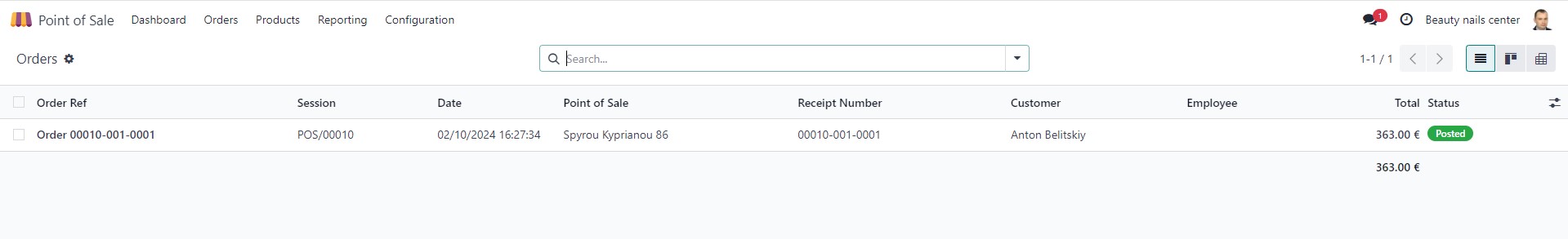 PoS. Orders