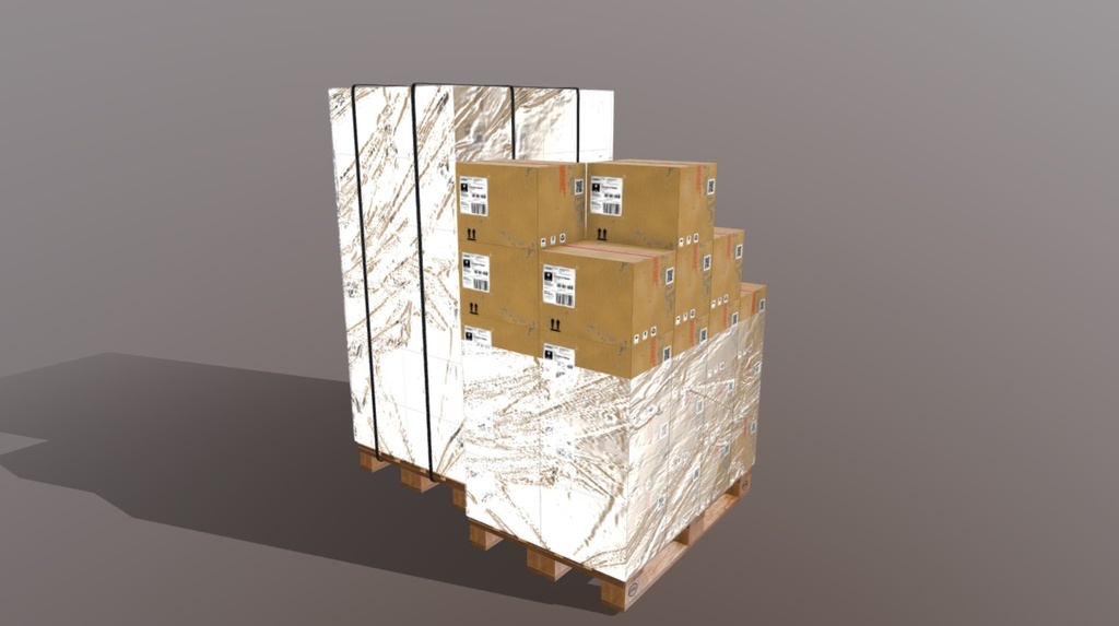 Pallets and box 400X300X300