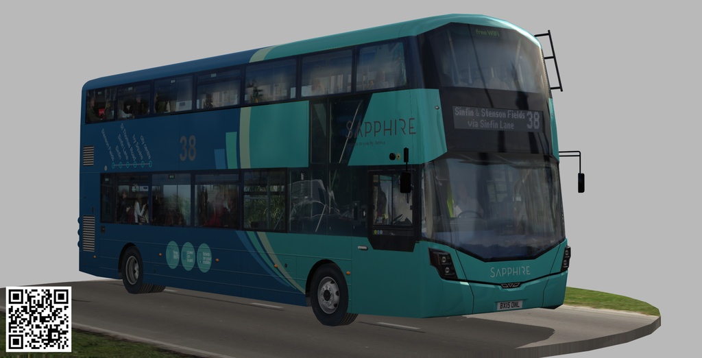 Wrightbus Streetdeck Sapphire livery