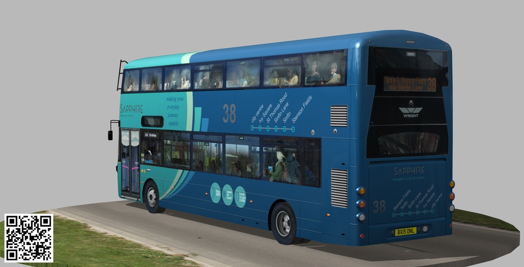 Wrightbus Streetdeck Sapphire livery