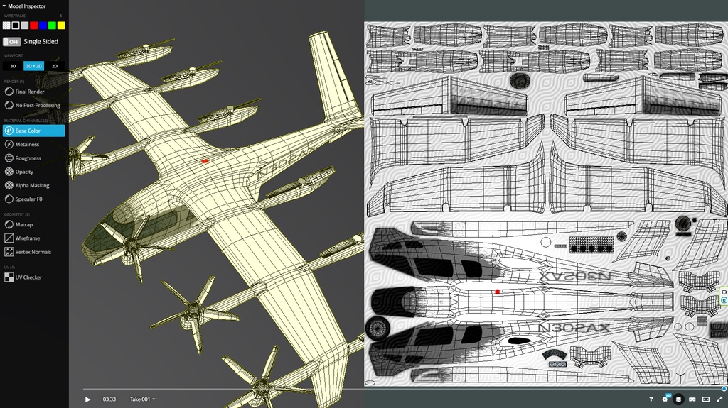 Archer Midnight EVTOL low poly