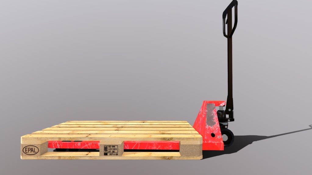 Pallet with loader
