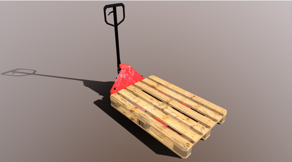 Pallet with loader