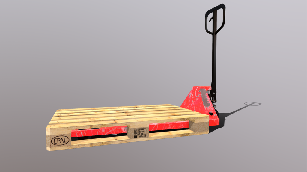 Pallet with loader