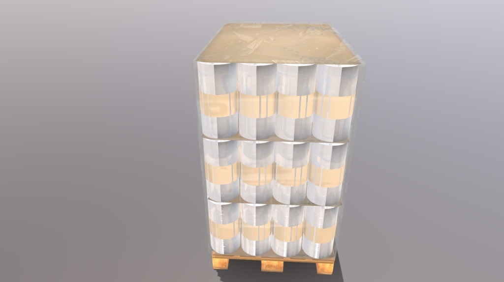 Pallet with rollfilm
