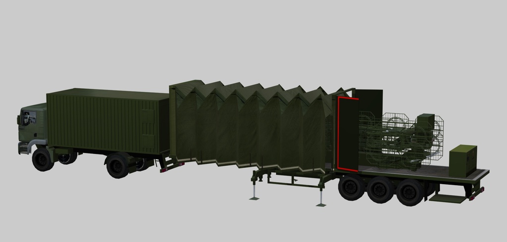 Mobile VHF-band radar AMBER-1800