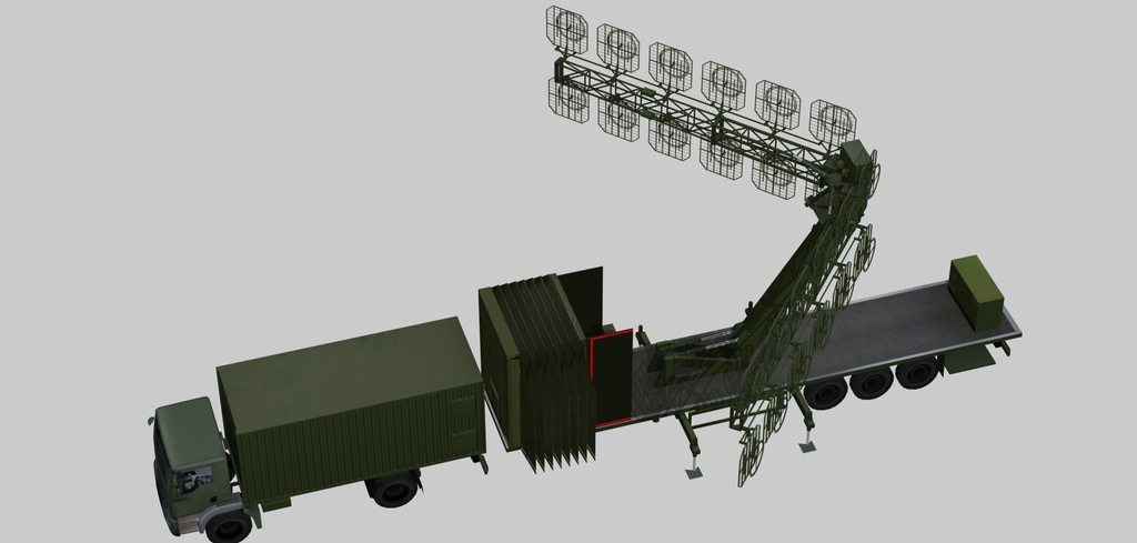 Mobile VHF-band radar AMBER-1800
