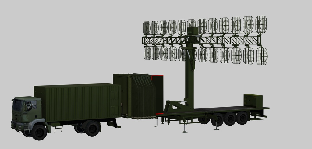 Mobile VHF-band radar AMBER-1800
