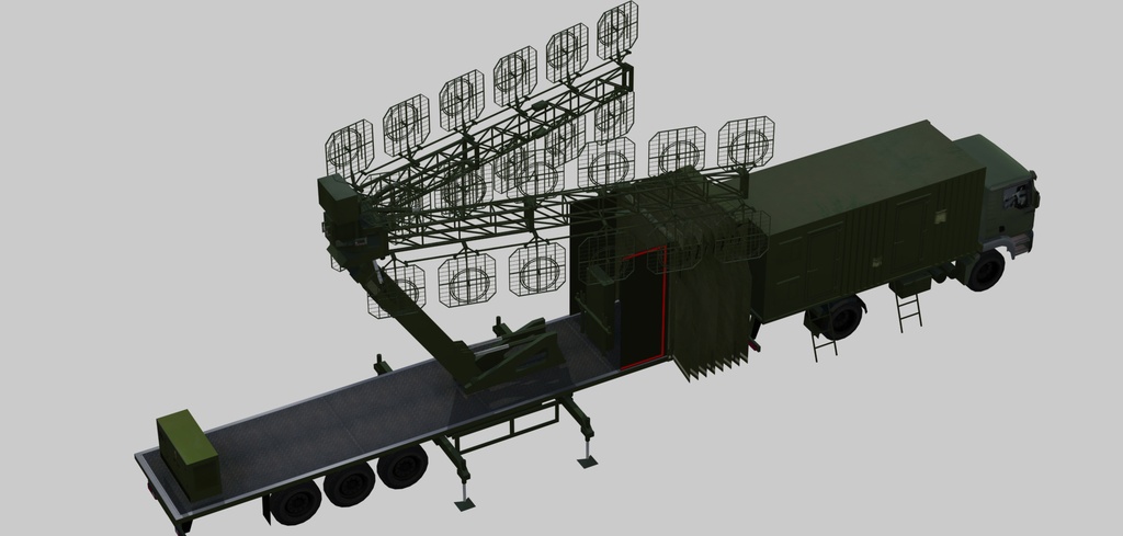 Mobile VHF-band radar AMBER-1800
