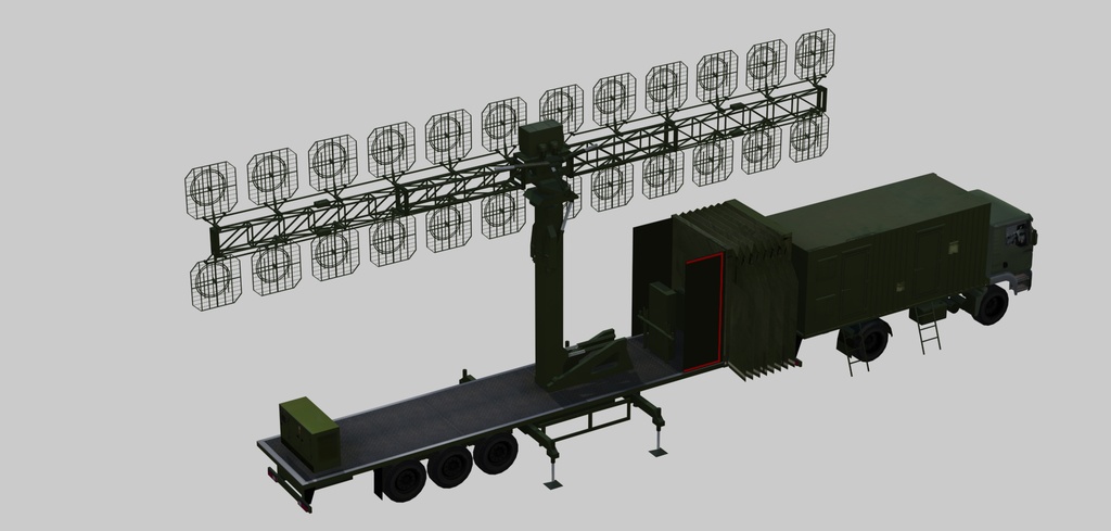 Mobile VHF-band radar AMBER-1800