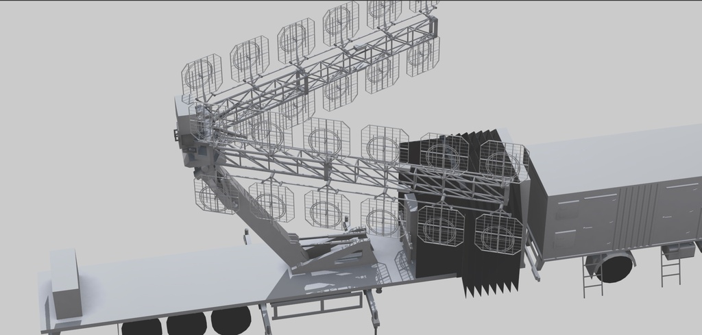 Mobile VHF-band radar AMBER-1800