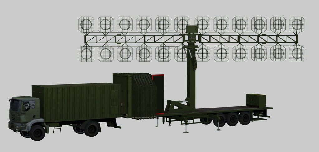 Mobile VHF-band radar AMBER-1800