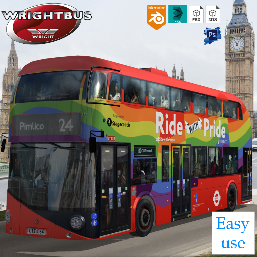 Wrightbus Routemaster Ride With Pride livery