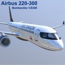 CS 300 Airbus A220 300 Air Canada livery