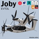 Joby S4 EVTOL Low-poly 3D model