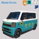 Key Car Mazda Scrum Lowpoly