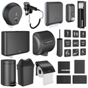 Public toilet accessories black set 152