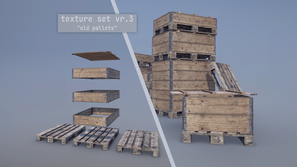 Cargo Wood Pallets Collars Cover EUR EPAL vr-3