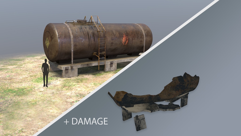 FuelTank 01 with Damage