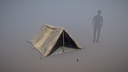 Military Tent WWII TwoSleeping open vr.2