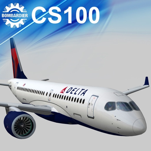 Airbus 220 Bombardier C Series 100 CS100 Delta airlines livery