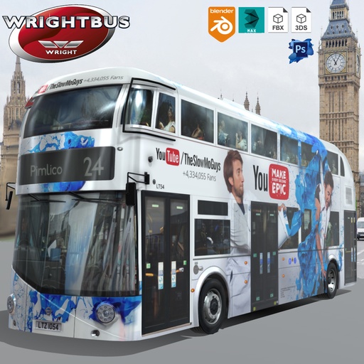 Wrightbus Routemaster YouTube livery
