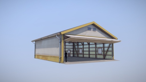 Airfield Hangar 12m Vr1 YELLOW