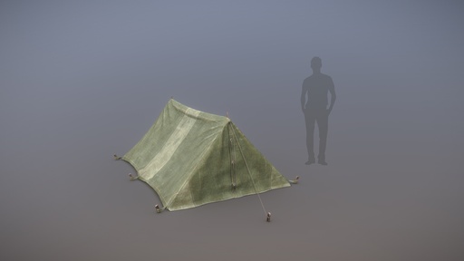 Military Tent WWII TwoSleeping close vr.1